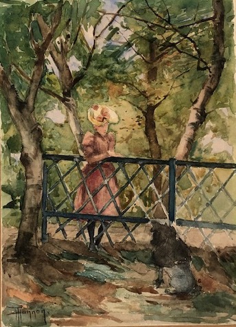   - Femme au bord de la rivi&egrave;re